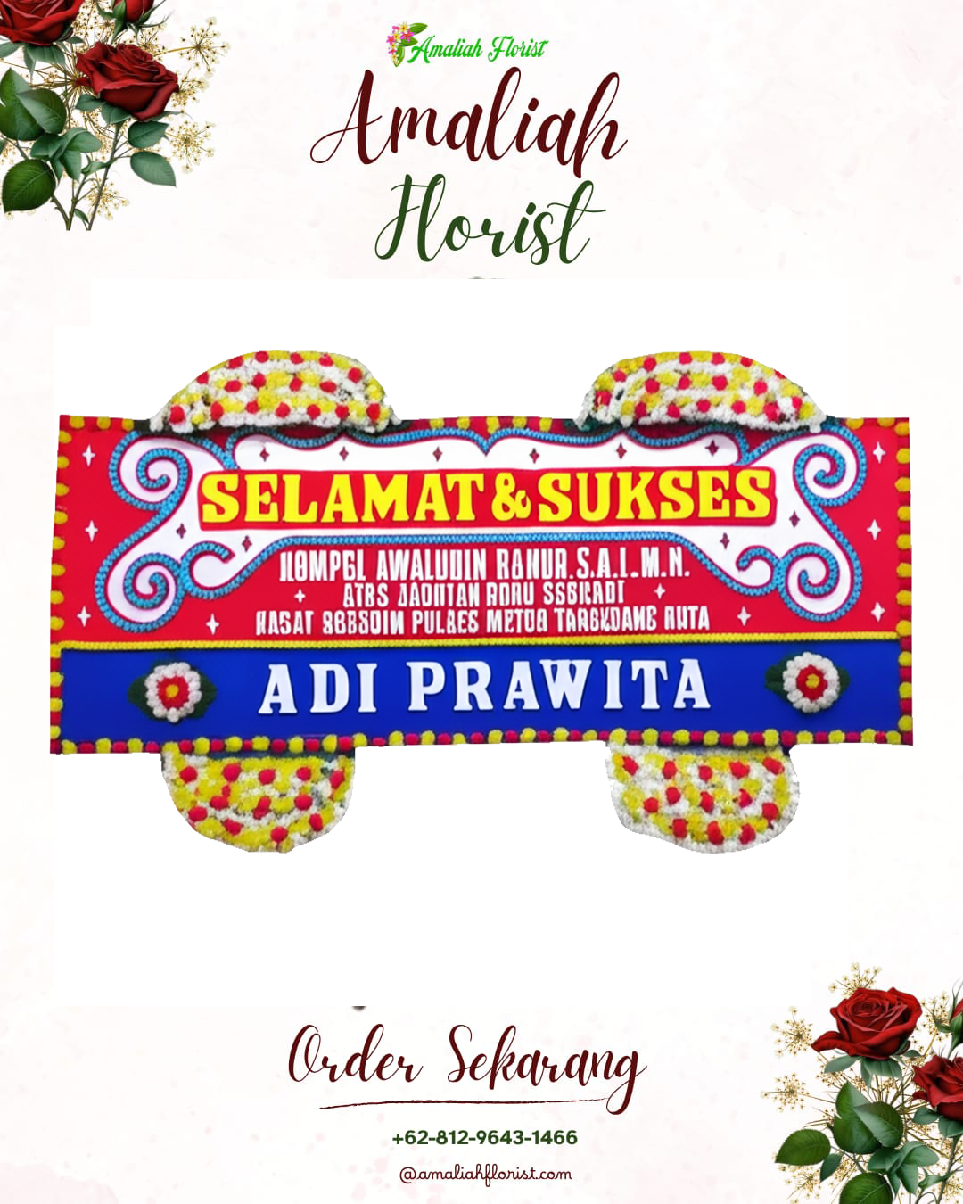 Papan Bunga Ucapan Selamat Surade